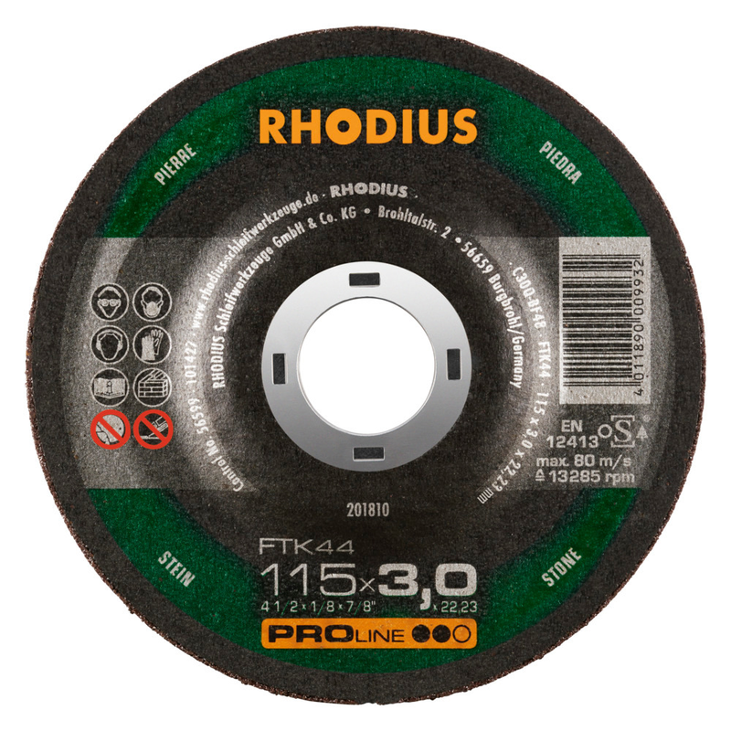 Product image: Rhodius disc ftk44 115x3mm cutting stone, , medium-null