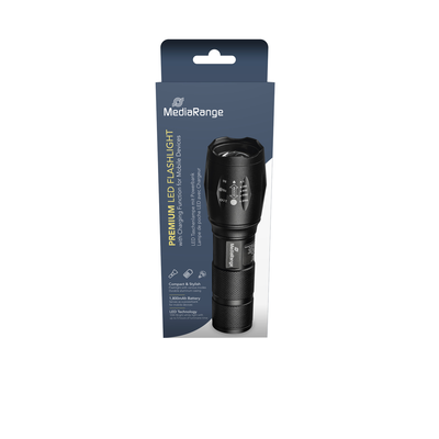 Mediarange led flashlight with powerbank, 1.800mAh battery, , medium