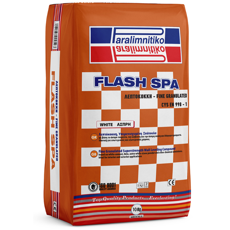 Paralimnitiko wall leveling compound flash spa fine white 25kg-null