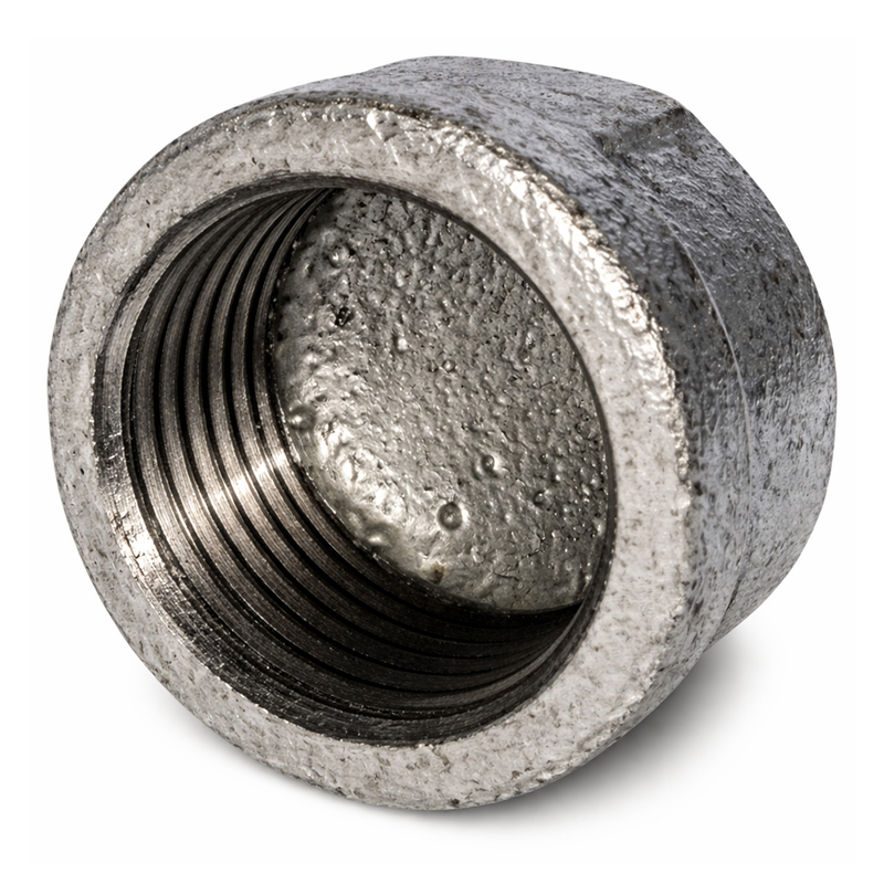 Cap female galvanized 1 1/4-null