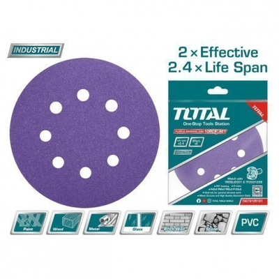 Purple sanding disc, , medium