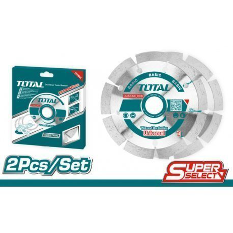 Total set diamond discs 2pcs 115mm (tac21111532), , medium-null