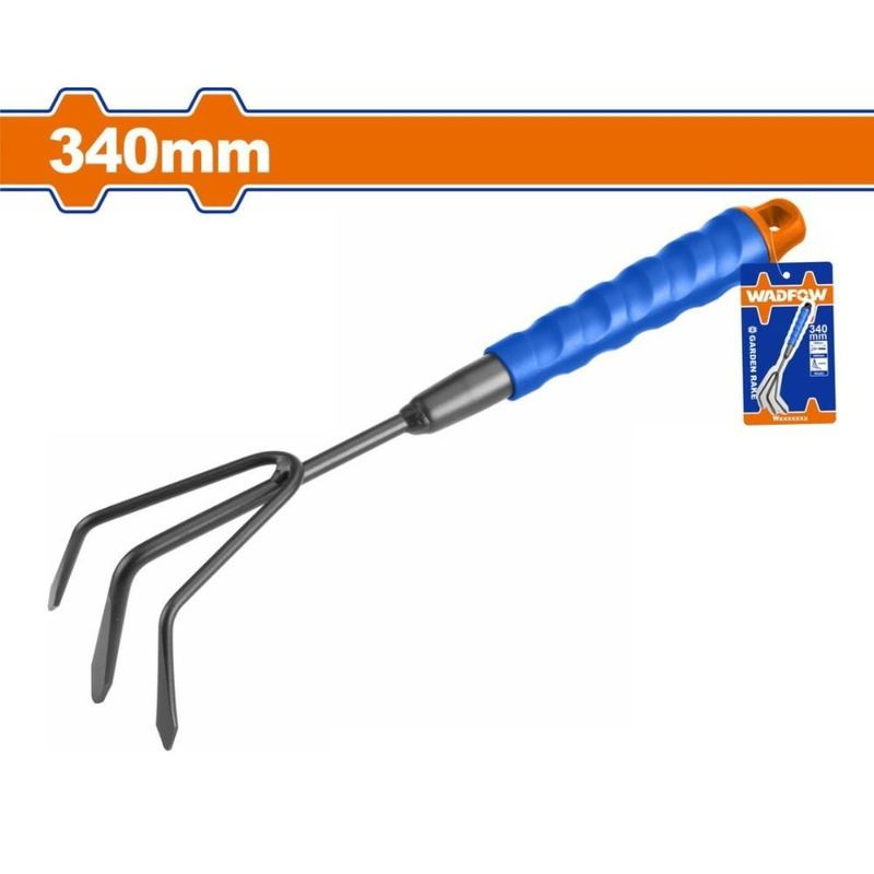 Product image: Wadfow εργονομική μίνι τσουγκράνα κήπου 340mm με λαβή pp & επίστρωση πούδρας, , medium-null