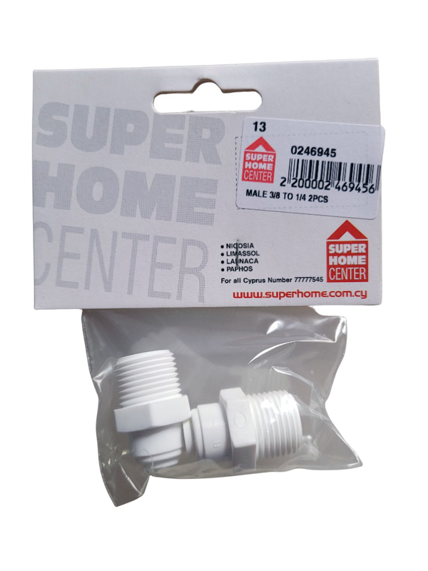 Water filter fittings male 3/8 to 1/4, , medium-null