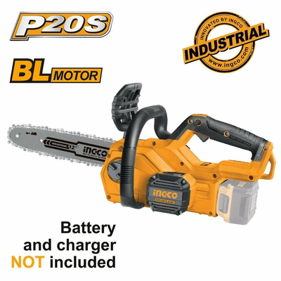 Ingco αλυσοπρίονο μπαταρίας 20v 900w 4.6kg με λάμα 30cm solo, , medium