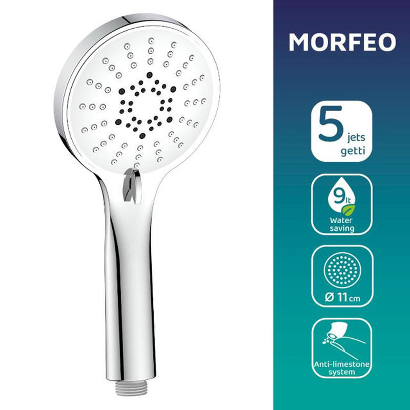 Idrobric handshower morfeo 5-functions, , medium-null