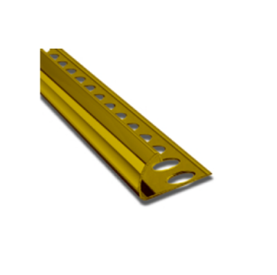 Aluminium corner profile 10mm, Gold Shine, medium