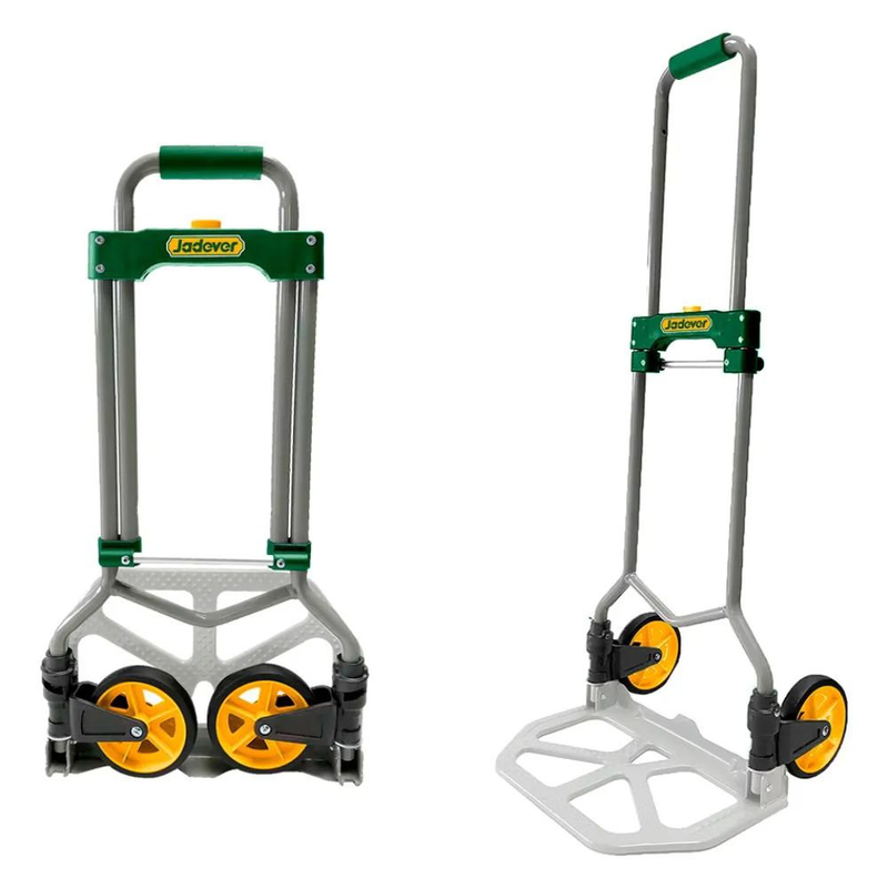 Product image: Jadever πτυσσόμενο χειροκίνητο καρότσι μεταφοράς 60kg 130mm με ανθεκτική μεταλλική βάση & αθόρυβους τροχούς jdwb9a06, , medium-null
