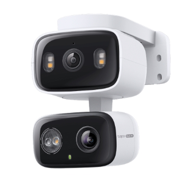 Tp-link ip camera, indoor/outdoor dual lens pan/tilt security camera, , medium-null