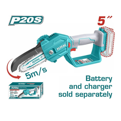 Total κλαδευτικό αλυσοπρίονο 5" μπαταρίας 20v solo, , medium
