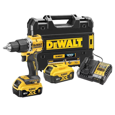Dewalt 18v hammer drill 2x5ah, , medium