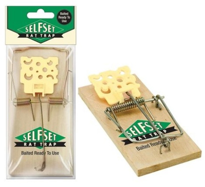 Selfset wooden mouse trap, , medium
