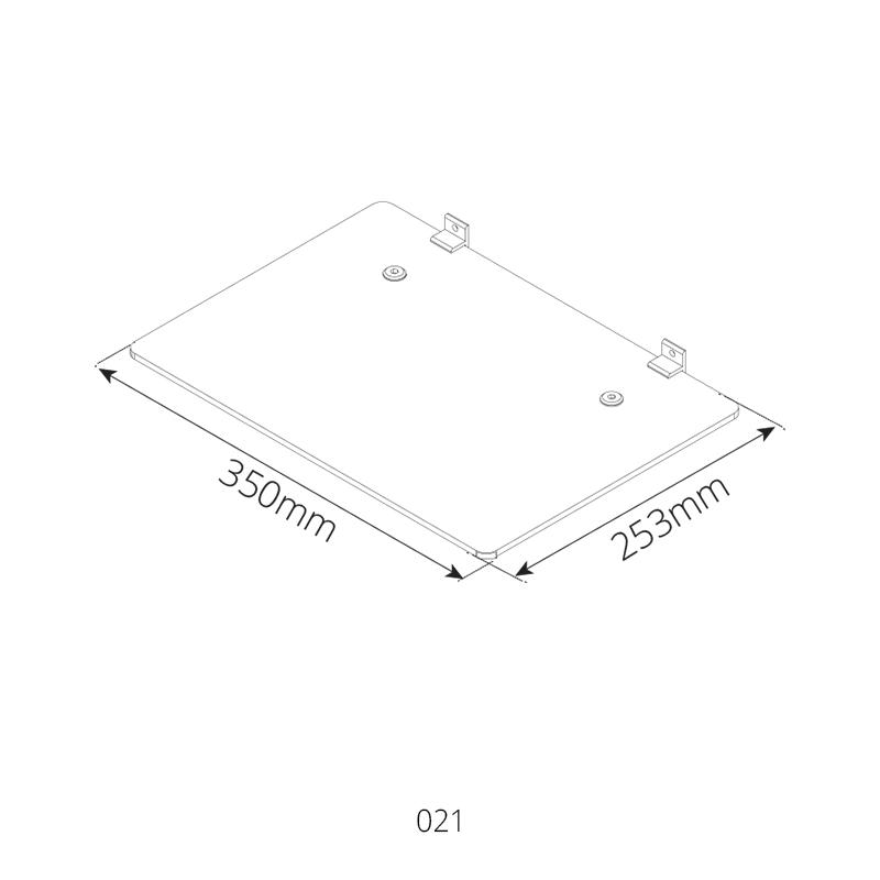 Ραφι τοιχου sih glass εως 10 kg, , medium image number null