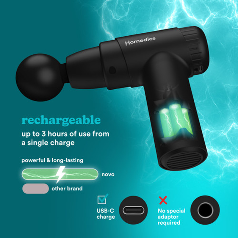 Homedics massage gun mini pgm-45bk, , medium-null