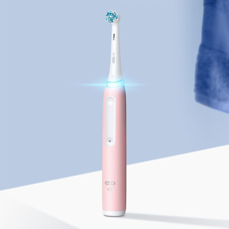 Product image: Oral-b io series 3 επαναφορτιζόμενη ηλεκτρική οδοντόβουρτσα magnetic με 3 λειτουργίες καθαρισμού & έξυπνο αισθητήρα πίεσης, ροζ, , medium-null