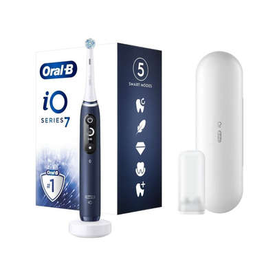 Oral-b io7 ηλεκτρική οδοντόβουρτσα μπλε με 5 λειτουργίες καθαρισμού και έξυπνο αισθητήρα πίεσης, , medium