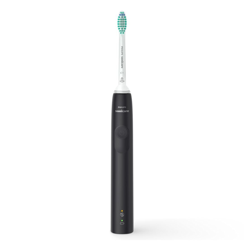 Product image: Philips sonicare 3100 series 3100 επαναφορτιζόμενη ηλεκτρική οδοντόβουρτσα με τεχνολογία sonic, αισθητήρα πίεσης για αποτελεσματική αφαίρεση πλάκας μαύρο hx3671/14, , medium-null