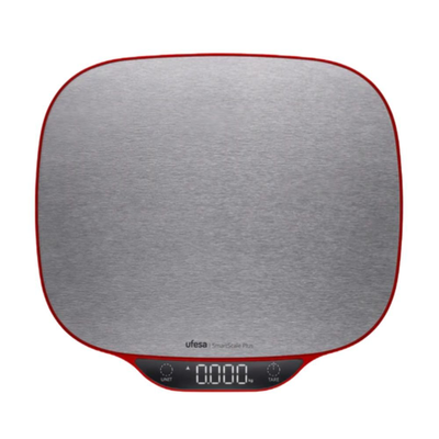 Ufesa smartscale plus ζυγαριά κουζίνας με lcd οθόνη, ανοξείδωτη επιφάνεια, έως 15kg & ακρίβεια 1g, , medium