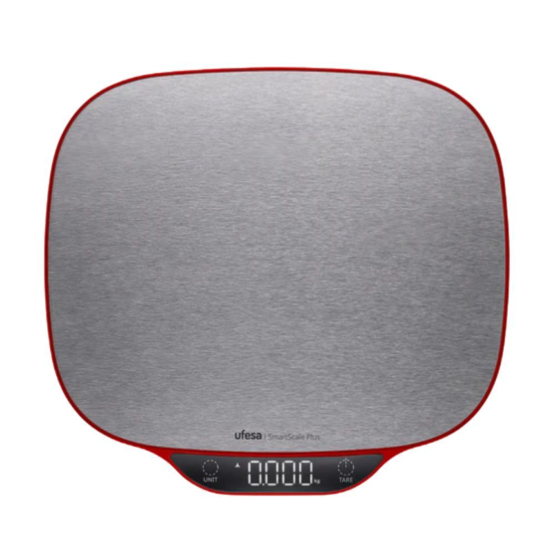 Product image: Ufesa smartscale plus ζυγαριά κουζίνας με lcd οθόνη, ανοξείδωτη επιφάνεια, έως 15kg & ακρίβεια 1g, , medium-null