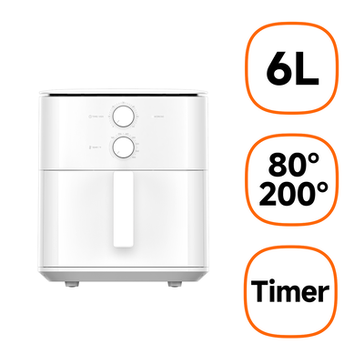 Xiaomi Air fryer 6l white maf13, White, medium