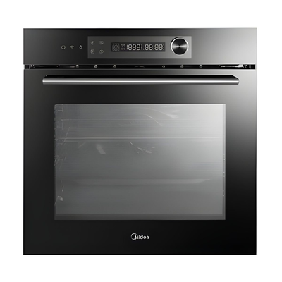 Midea εντοιχιζόμενος φούρνος deluxe 72l με 13 λειτουργίες, a+,  activeturbo & πλήρως ηλεκτρονικό έλεγχο, inox 7nm30e4, , medium
