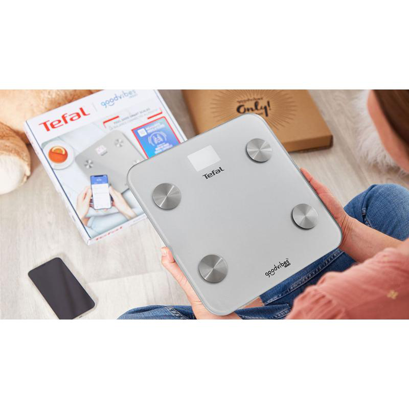 Product image: Tefal ζυγαρια μπανιου goodvibes bluetooth ασημι bm9600, , medium-null