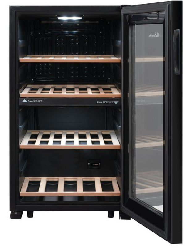 Ls51.2z black wine cellar double zone 50 bottles, (wxdxh cm)&nbsp;48x56.5x83.8cm, , medium-null