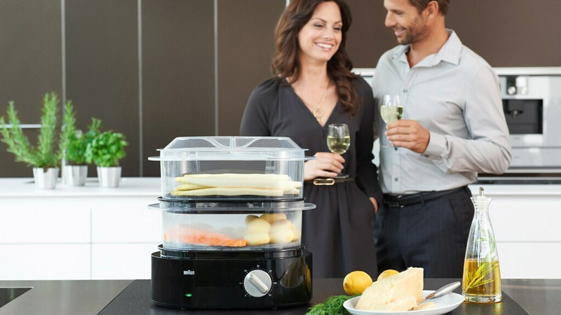 Braun fs 5100b ατμομάγειρας με 2 επίπεδα μαγειρέματος 6.2lt, , medium-null