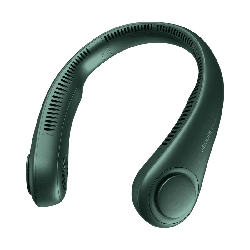 Jisulife bladeless turbine neck fan fa14 green •safety & 78 Air outlets  image number null