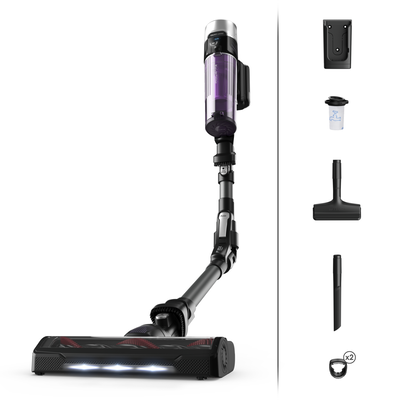 Rowenta rh2038 x-force flex stick vacuum 3 power settings 45 min 0.4 l black, Purple/black, medium