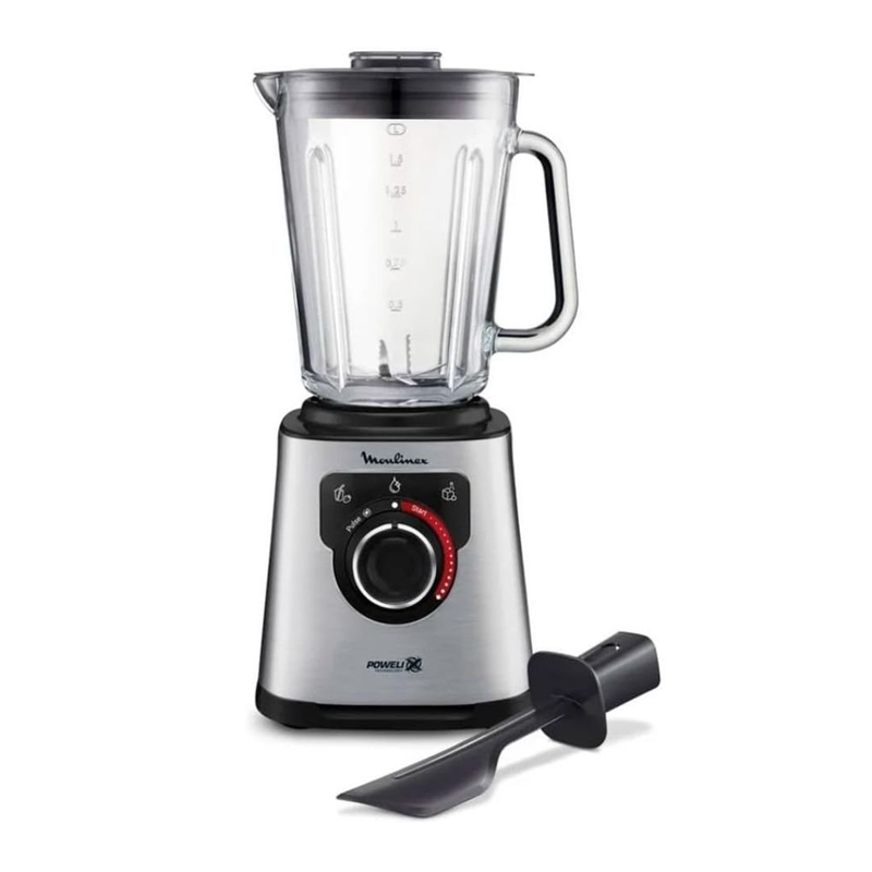 Product image: Moulinex μπλέντερ 1200w για smoothies με γυάλινη κανάτα 2l, ρυθμιζόμενη ταχύτητα + λειτουργία pulse, 6 ανοξείδωτες λεπίδες & 3 προγράμματα lm871d10, , medium-null