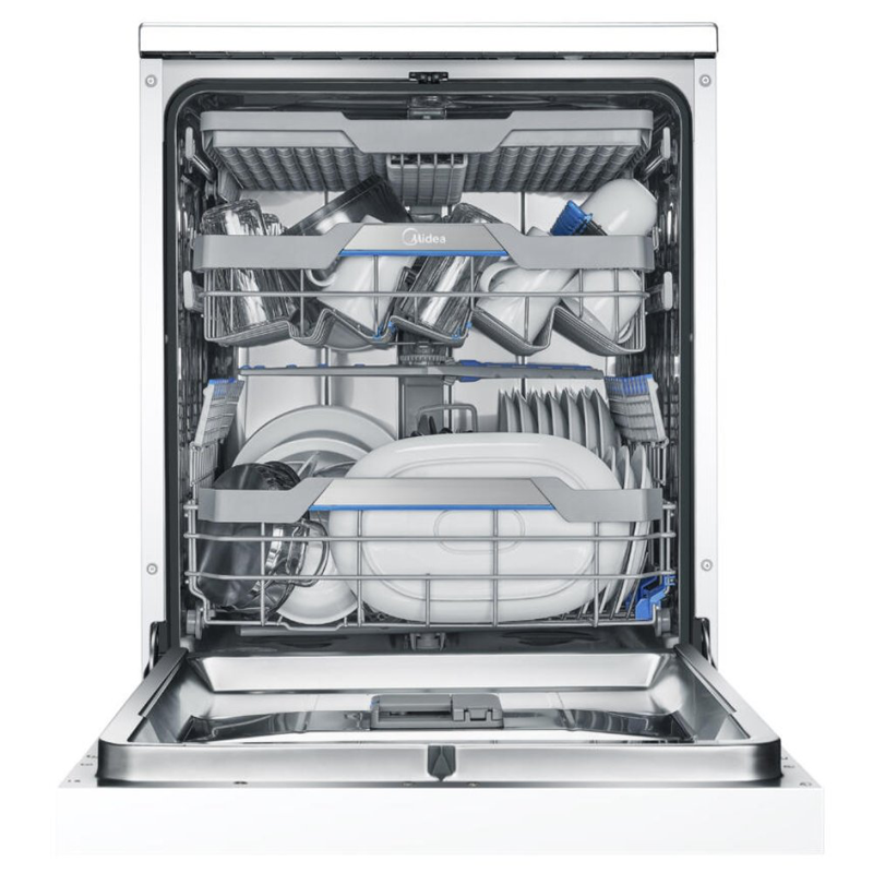 Product image: Midea πλυντήριο πιάτων με 9 προγράμματα και χωρητικότητα 14 σετ ενεργειακής κλάσης d, λευκό mfd60s500, , medium-null