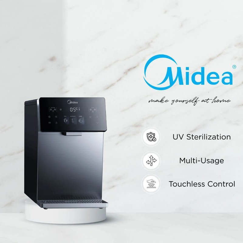 Product image: Midea jl2245 πολυλειτουργικός διανομέας νερού με uv αποστείρωση και αυτόματη καθαριότητα και Wi-Fi– ασημί, , medium-null