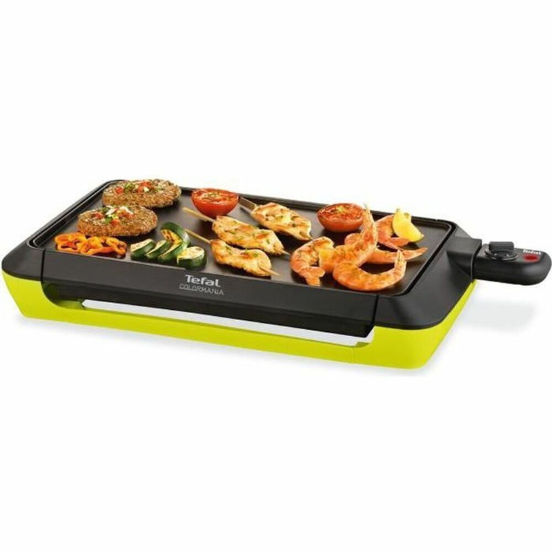 Tefal tabletop electric grill smooth plate 2000w with adjustable thermostat 46x24cm. Cb660301, , medium-null