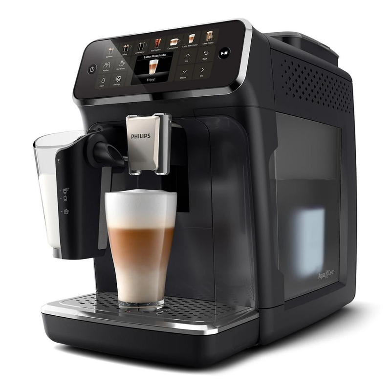 Philips series 4400 πλήρως αυτόματη μηχανή espresso 1500w 15bar με 12 προγραμματισμένα ροφήματα, lattego, τεχνολογία quickstart, κεραμικός μύλος, eco & silentbrew τεχνολογία ep4441/50, , medium-null