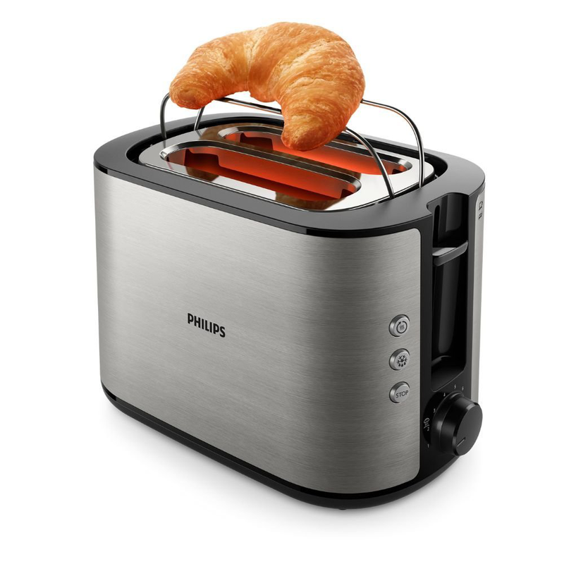 Product image: Philips viva collection φρυγανιέρα 950w μεταλλική με ευρύχωρες υποδοχές & 8 ρυθμίσεις για απόλυτα προσωποποιημένο φρυγάνισμα hd2650/90, , medium-null