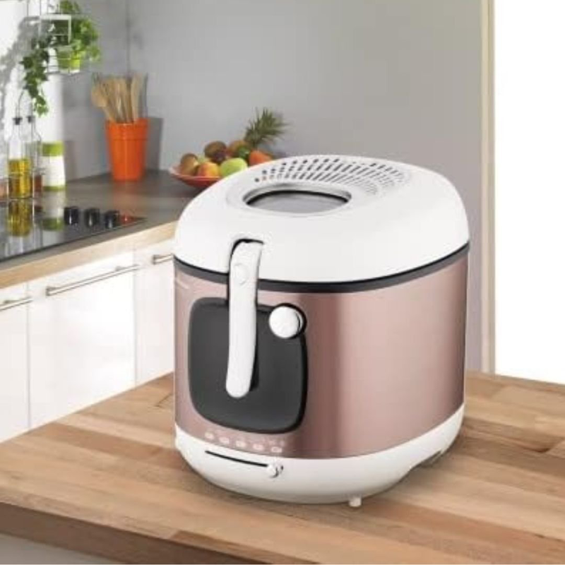 Moulinex mega xxl φριτέζα λαδιού 1900w με αντικολλητικό αποσπώμενο κάδο 3.3l, ρυθμιζόμενο θερμοστάτη & φίλτρο κατά των οσμών am481010, , medium-null