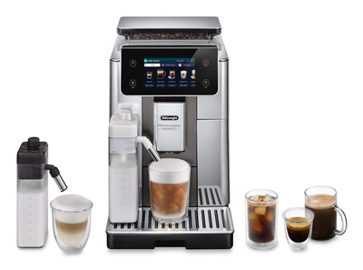 Delonghi ecam630.75tsm espresso &mu;&eta;&chi;&alpha;&nu;ή 1450w &pi;ί&epsilon;&sigma;&eta;&sigmaf; 19bar &gamma;&iota;&alpha; espresso &kappa;&alpha;&iota; cappuccino silver, Silver, medium