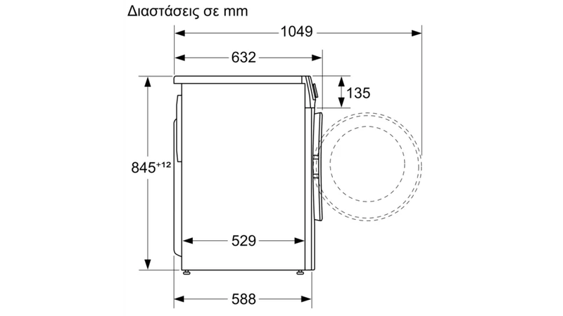 Bosch &sigma;&epsilon;&iota;&rho;ά 6 washing machine wgg254fwgr 10 kg 1400 &sigma;&tau;&rho;&omicron;&phi;έ&sigmaf; plus, 5 years guarantee and 10 on the motor-null