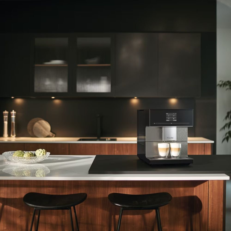 Product image: Miele cm 7550 coffeepassion αυτόματη καφετιέρα 1450w 15bar με aromatic system, onetouch για δύο & cappuccinatore obsidian black, , medium-null