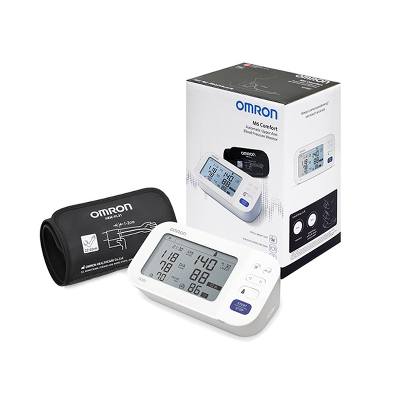 Omron m6 comfort (hem-7360-e) υπεραυτόματο πιεσόμετρο μπράτσου με afib, , medium-null