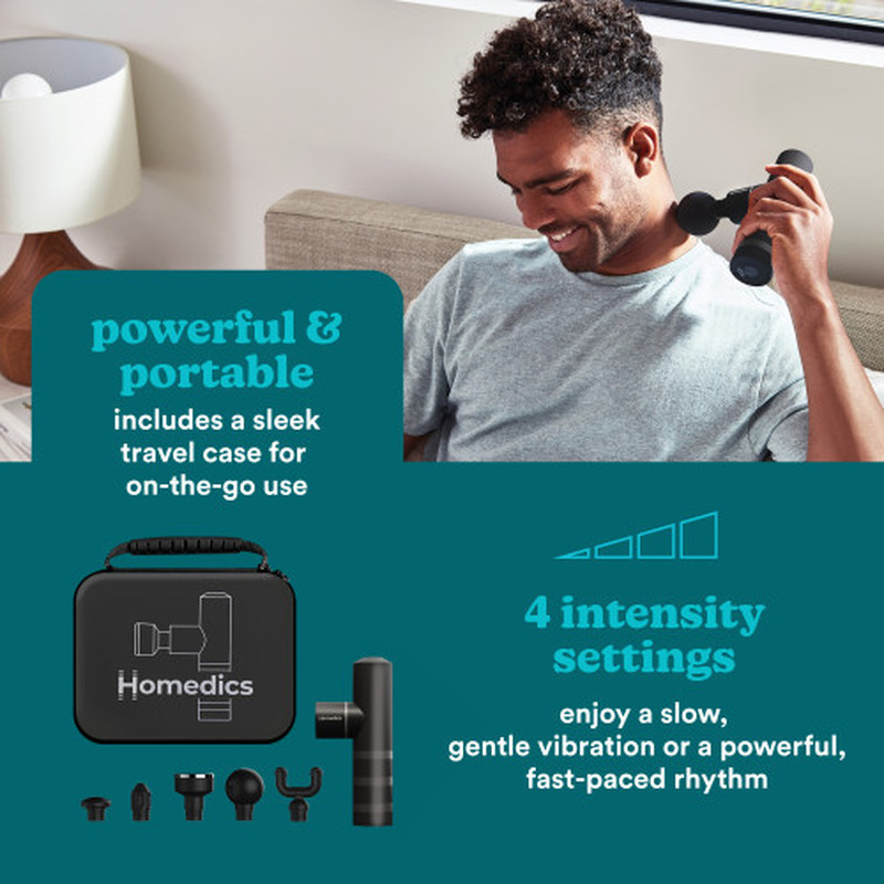 Homedics massage gun myti anthracite hhp-65gm, , medium image number null