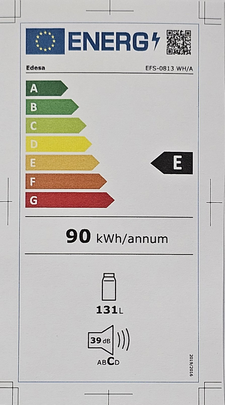 Fridge edessa efs-0813 wh 924271334, width (mm) 553 height (mm) 845 depth (mm) 574, , medium-null