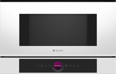 Bosch bfl7221w1 εντοιχιζόμενος φούρνος μικροκυμάτων 21lt  λευκός σειρά 8, , medium