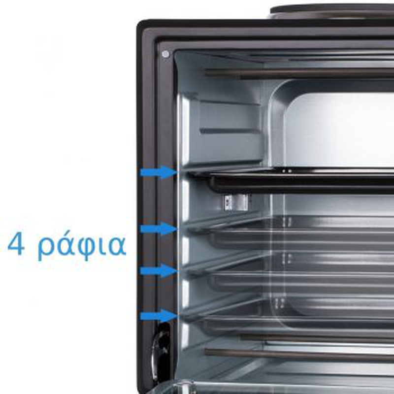 First austria fa-5045-4 oven 2 hot plates 45l 3.2kw, , medium image number null