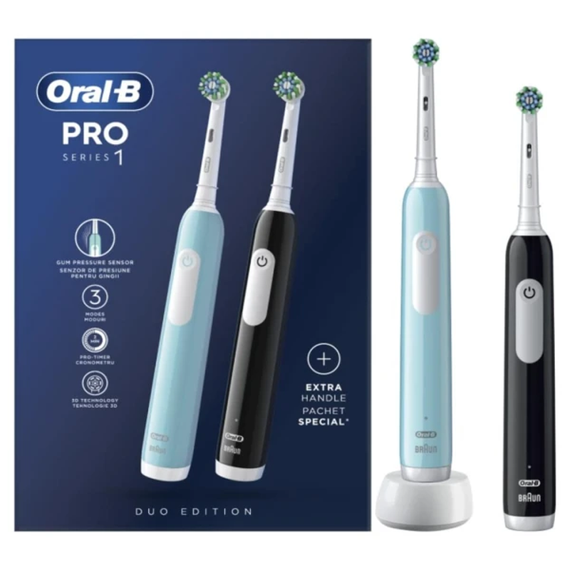 Oral-b pro series 1 black-blue toothbrush, , medium-null