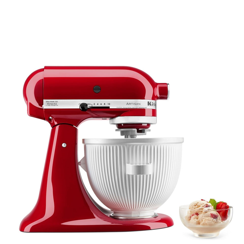 Kitchenaid ice cream maker 5ksmicm attachment white, , medium-null