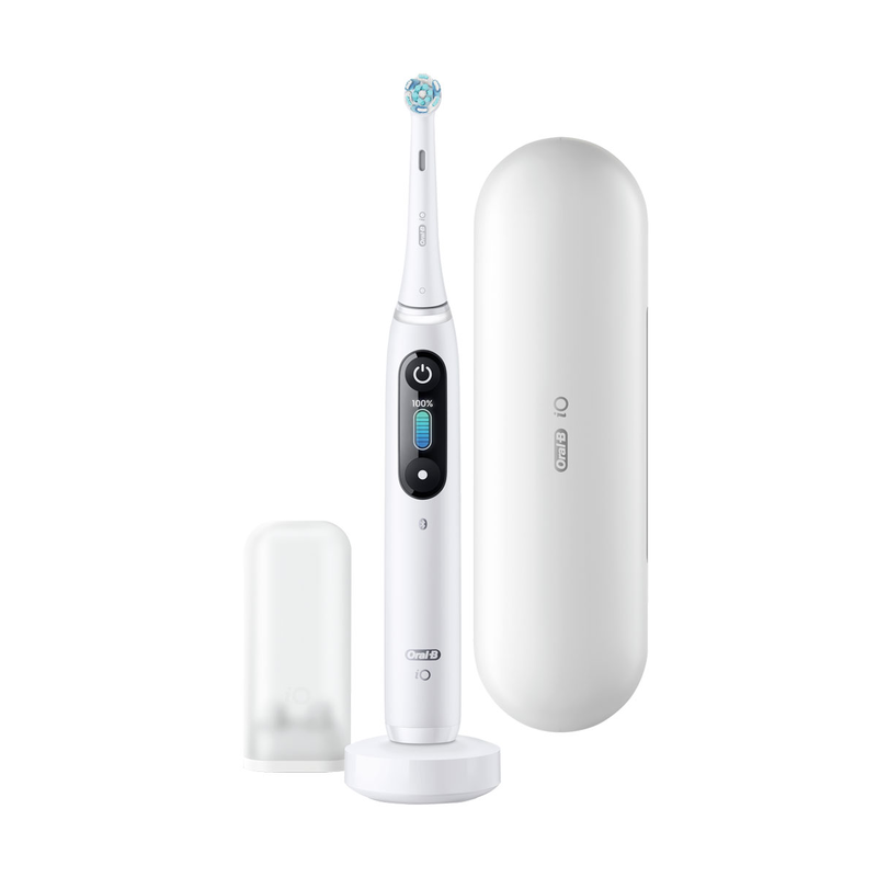 Product image: Oral-b iq8 magnetic white alabast toothbrush-null