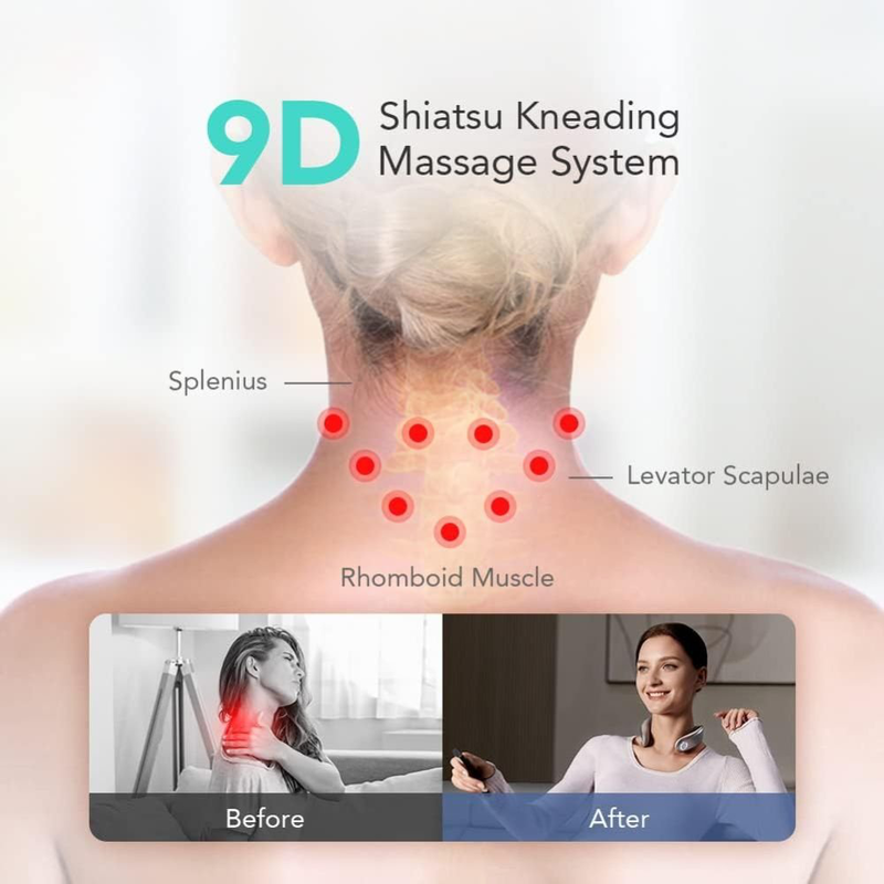 Product image: Skg g7 pro neck massager αυχένα - δόνηση, θερμότητα, ροή εφαρμογής και επαναφορτιζόμενο για βαθιά ανακούφιση, , medium-null