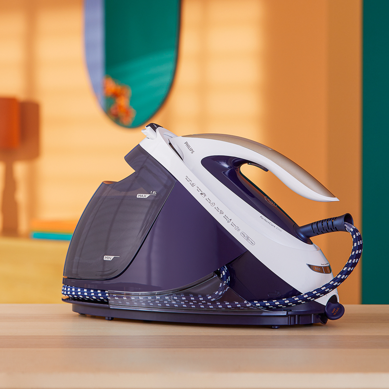 Philips gc9635/20 steam iron 2700w with t-ionicglide soleplate and continuous steam supply 155G/min-null